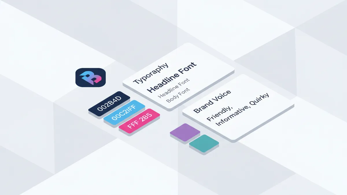 Key elements of a Brand Kit: logo, colors, fonts, and brand voice.