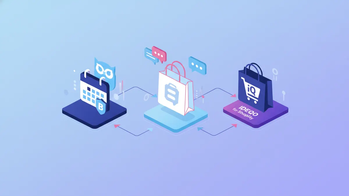 Side-by-side comparison of Buffer, Hootsuite, and IDEQO for Shopify stores