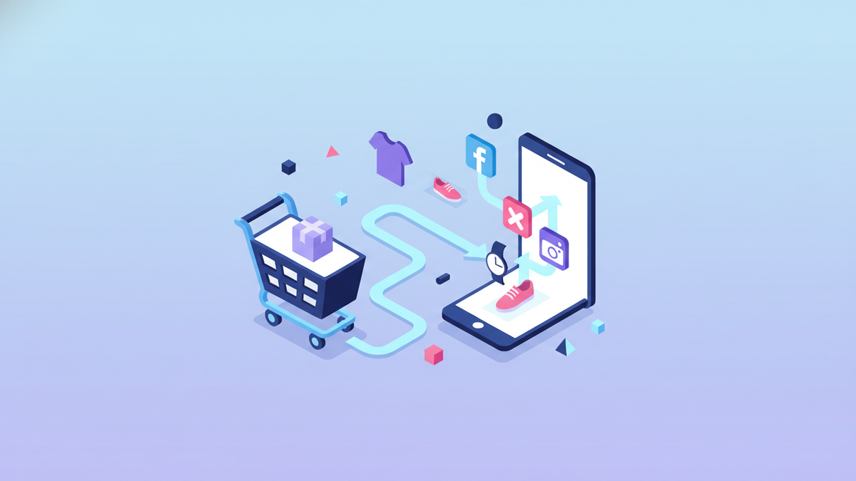 Shopify product automatically posted to multiple social media platforms