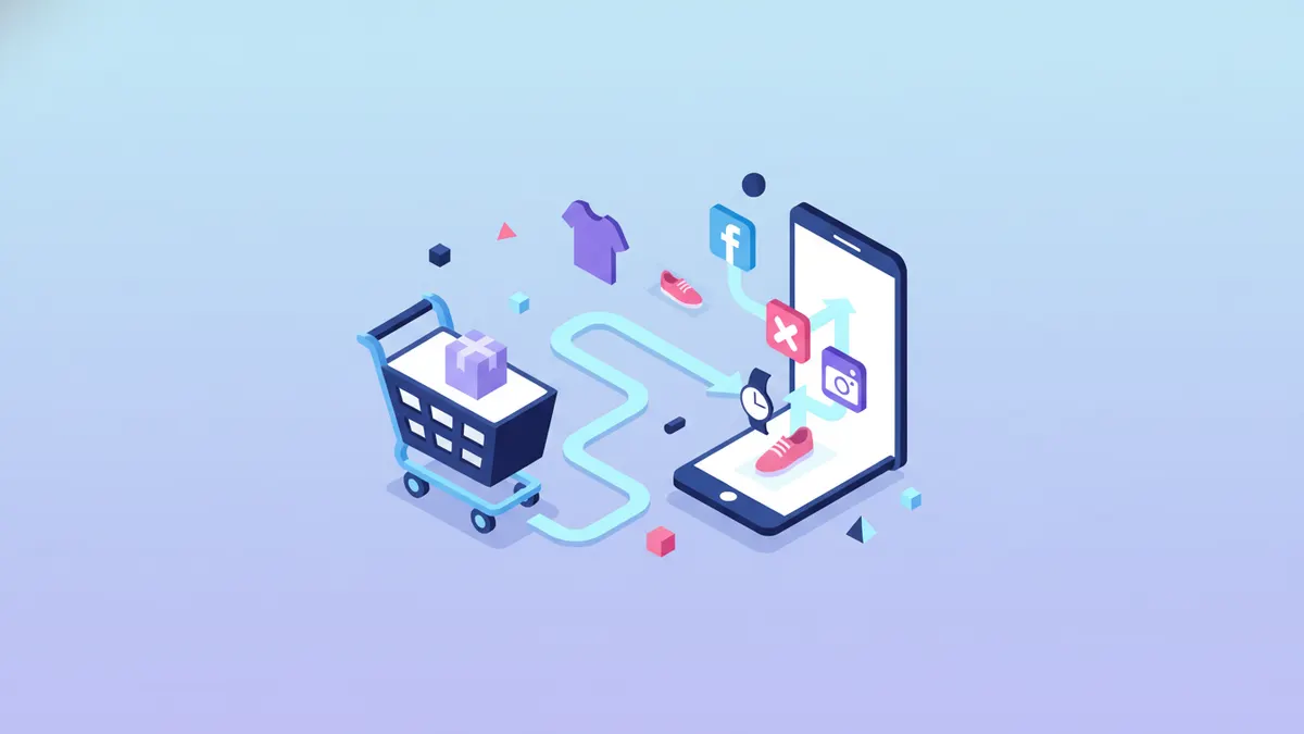 Shopify product automatically posted to multiple social media platforms