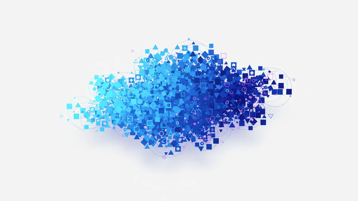 Data visualization of high-volume social media posts.