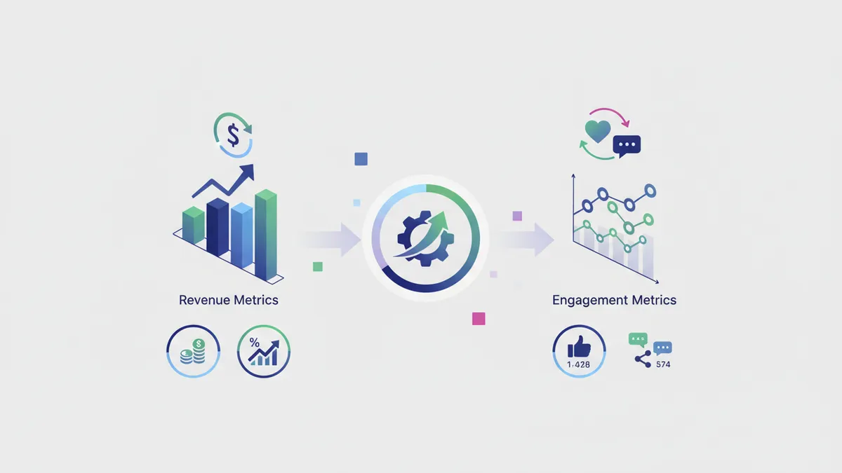 Data visualization of key metrics for tracking Instagram marketing ROI.