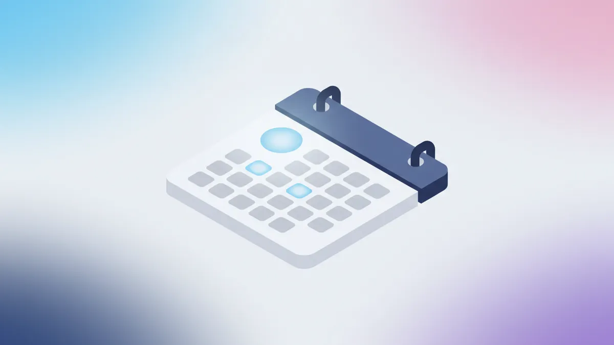 Minimalist calendar icon representing Pinterest's native scheduler.