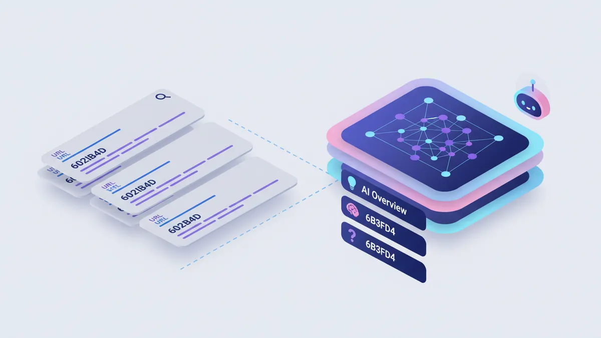 SEO shift: traditional search results vs. AI-driven search results.
