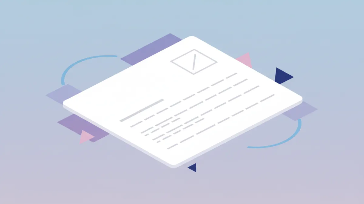 Illustration of a blank, unoptimized collection page with missing title, description, and content.